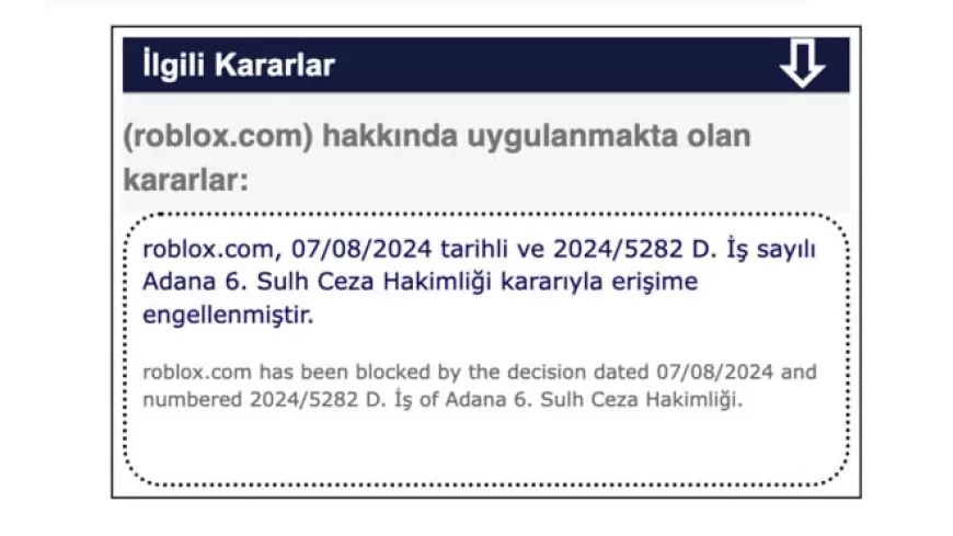 Roblox.com Blocked in Turkey Amid Recent Developments